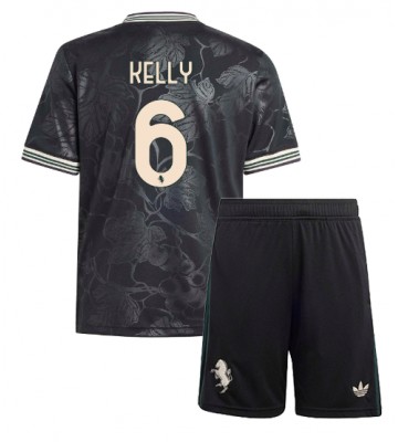 Lacne Dětský Futbalové dres Juventus Lloyd Kelly #6 2025-26 Krátky Rukáv - Tretina (+ trenírky)
